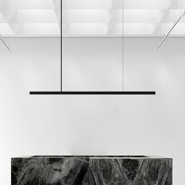 Eenvoudige moderne stijl led hangend eiland hanglamp voor eetkamer kantoorbar studie