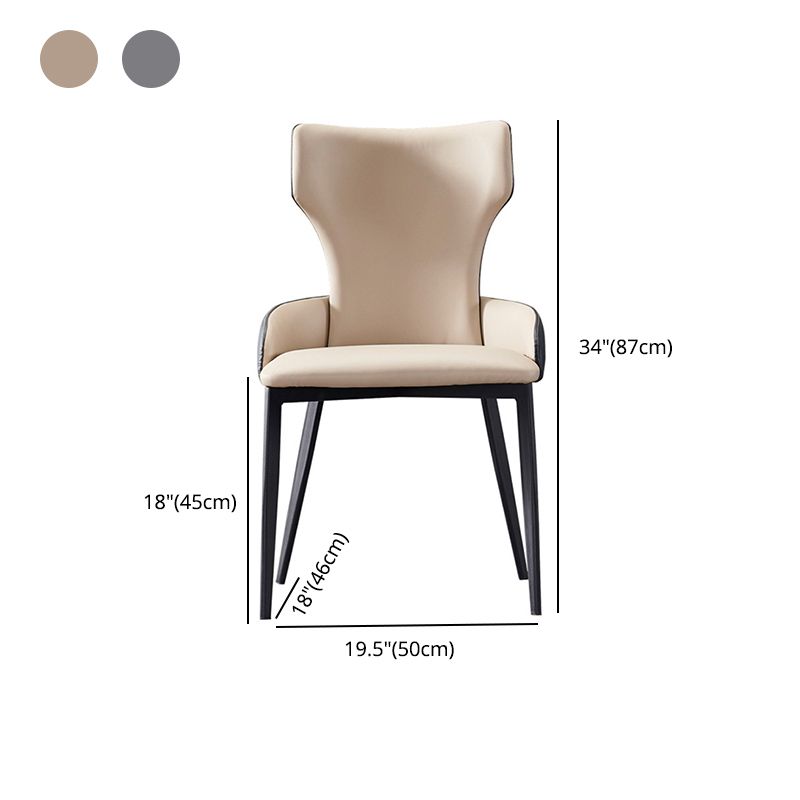 Silla tapizada con respaldo hogareño contemporáneo del comedor del metal del sillón