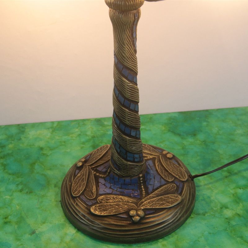 1 lampe de chevet de fleur légère Tiffany Style en laiton Tableau de nuit Table Night Light pour chambre à coucher