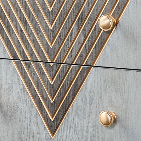 Contemporary Glam Lingerie Chest Rubber Wood Vertical Storage Chest Dresser for Bedroom