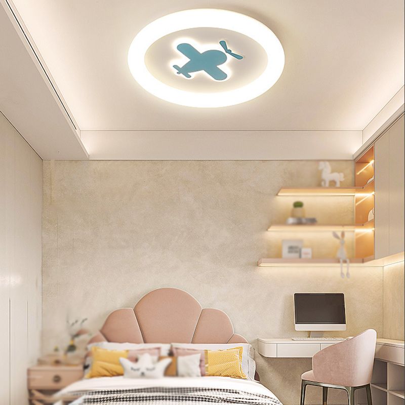 Children Flush Mount Lighting Contemporary LED Ceiling Light for Home