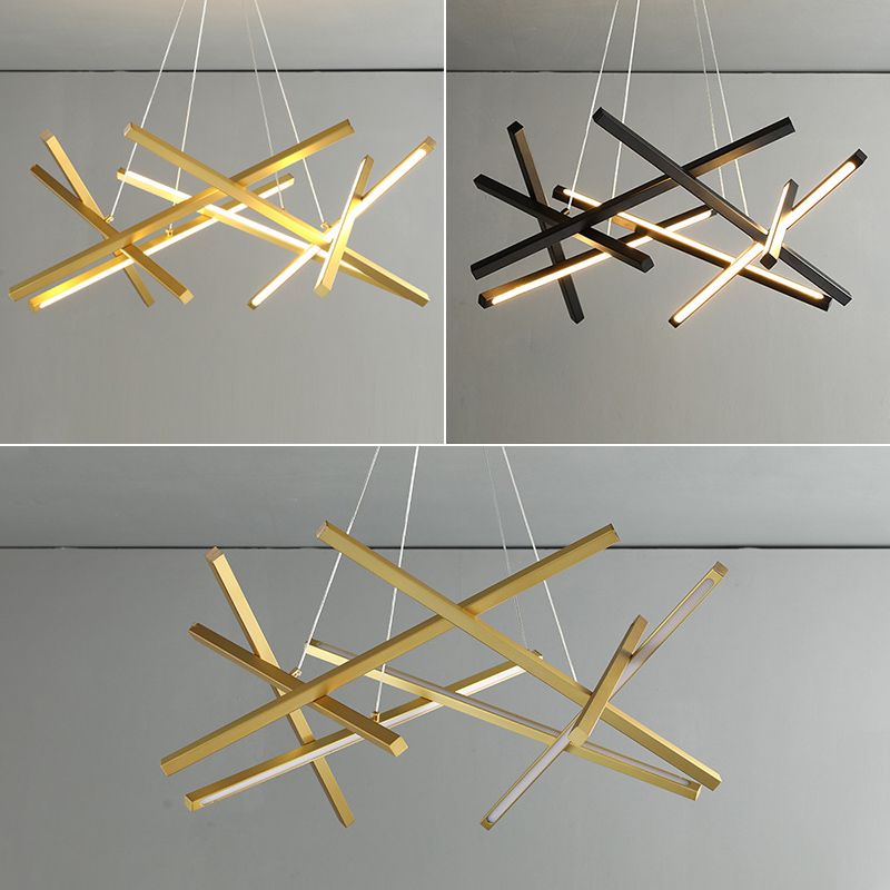 2 Color Optional Hanging Ceiling Light Modern Chandelier for Living Room Bedroom