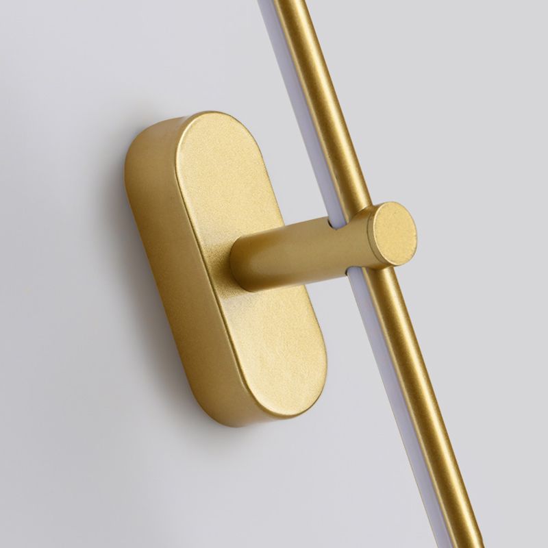 Moderne minimalistische LED -Wandleuchter Aluminium Lineare Wandlampe mit Acrylschatten