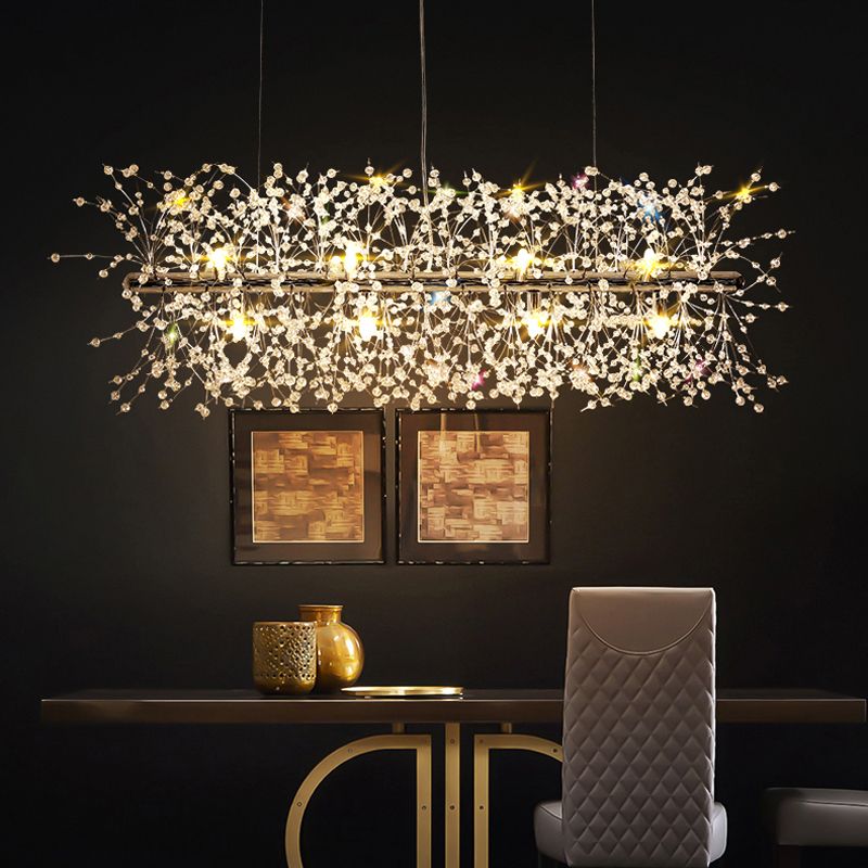 Modern Firefly Island Pendant Lighting Metal Multiple-Light Island Pendant