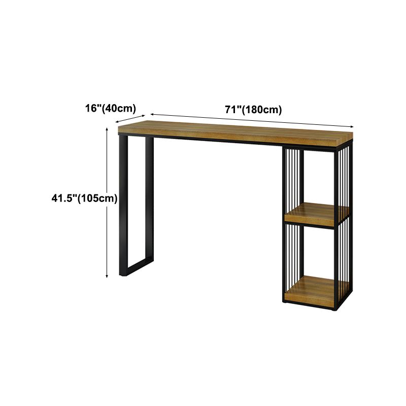Recangle industriel Table à manger du bar intérieur