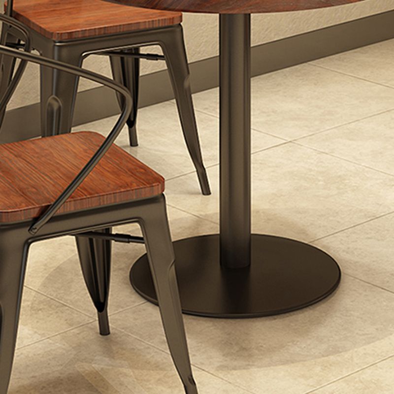 Contemporary Solid Wood Dining Table Round Pedestal Base Dining Table for Home Use