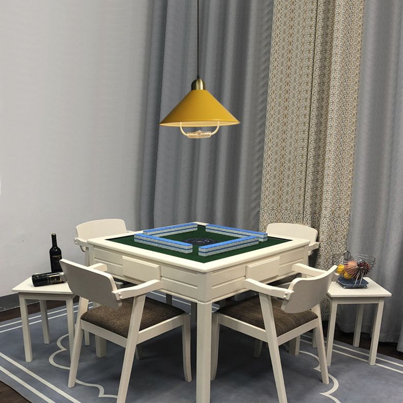 Metal Tapered Hanging Light Nordic Style 1 Light  Restaurant Ceiling Pendant Lamp  with Hand Pull Off