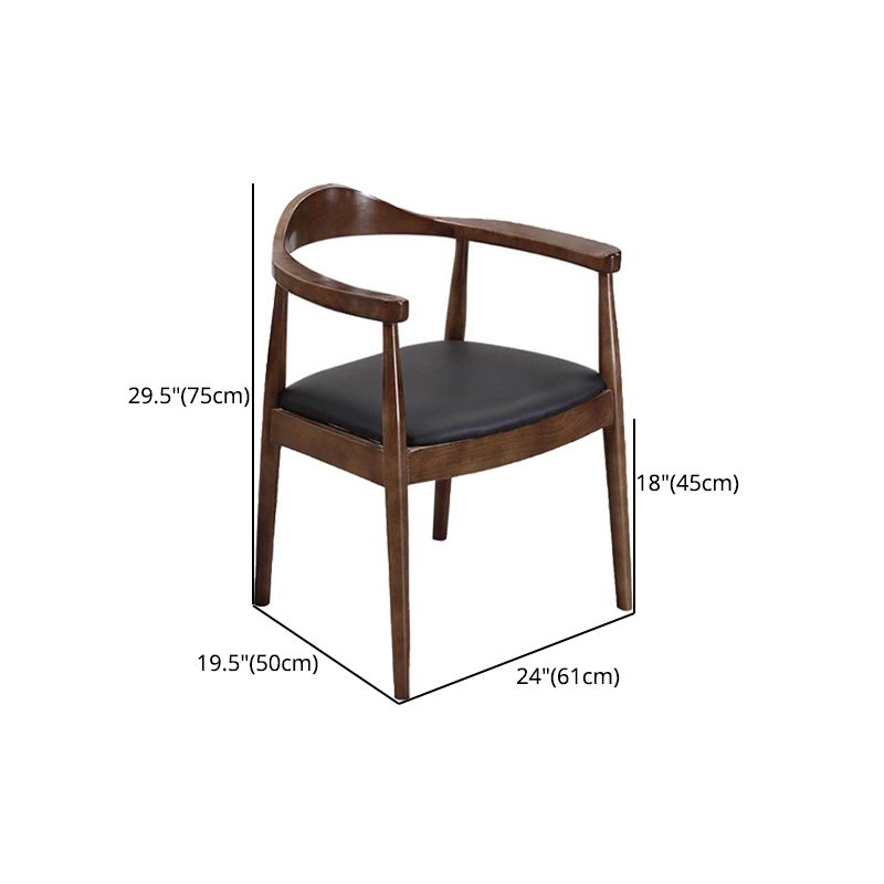 Modern Solid Wood Kitchen and Dining Room Chair Open Back Dining Side Chair