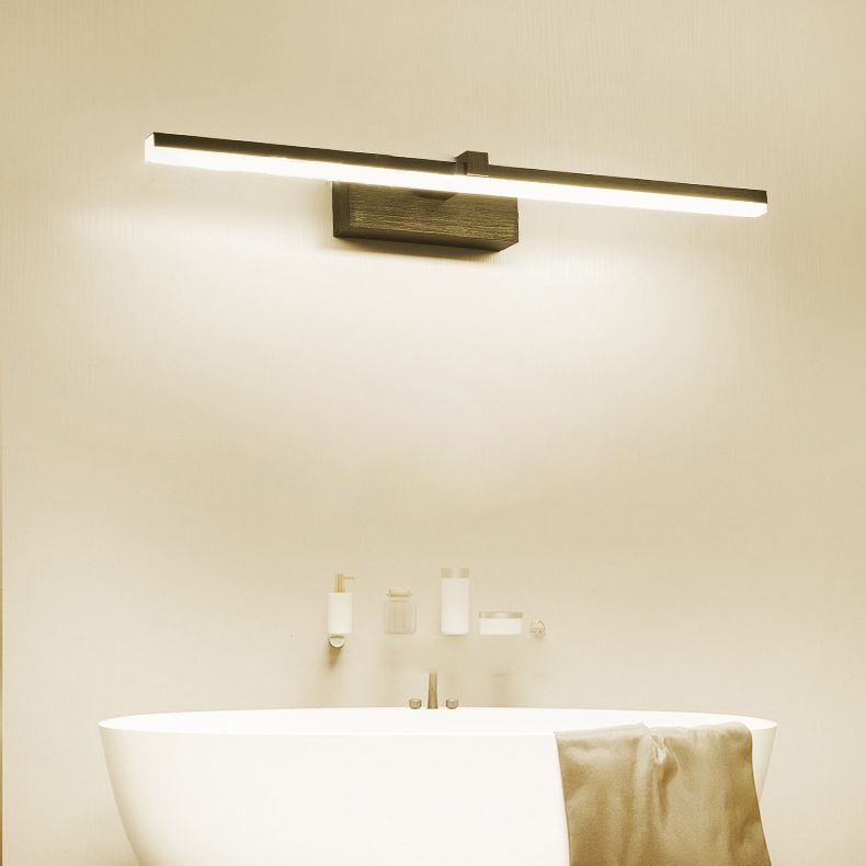 Modern Style Mirror Cabinet Bathroom Wall Lights Metal Linear Shade LED Ambient Vanity Lighting