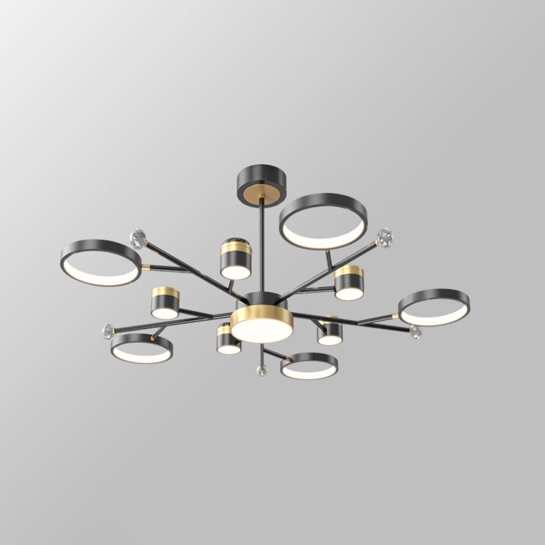 Metal LED Chandelier Lighting Fixture Modern Chandelier Pendant Light for Sitting Room