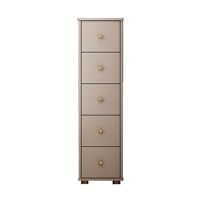 Modern Rectangle Side Cabinet Wood Knobs Storage Cabinet with Drawer