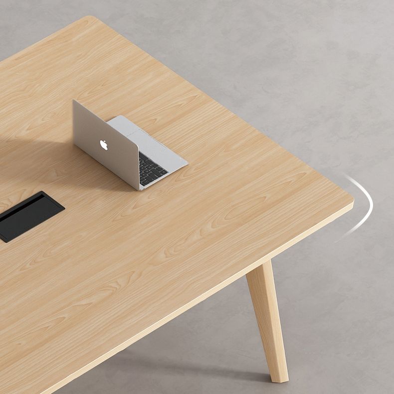 Meubles de salle à manger de style de simplicité de table de dinette de rectangle avec 4 jambes