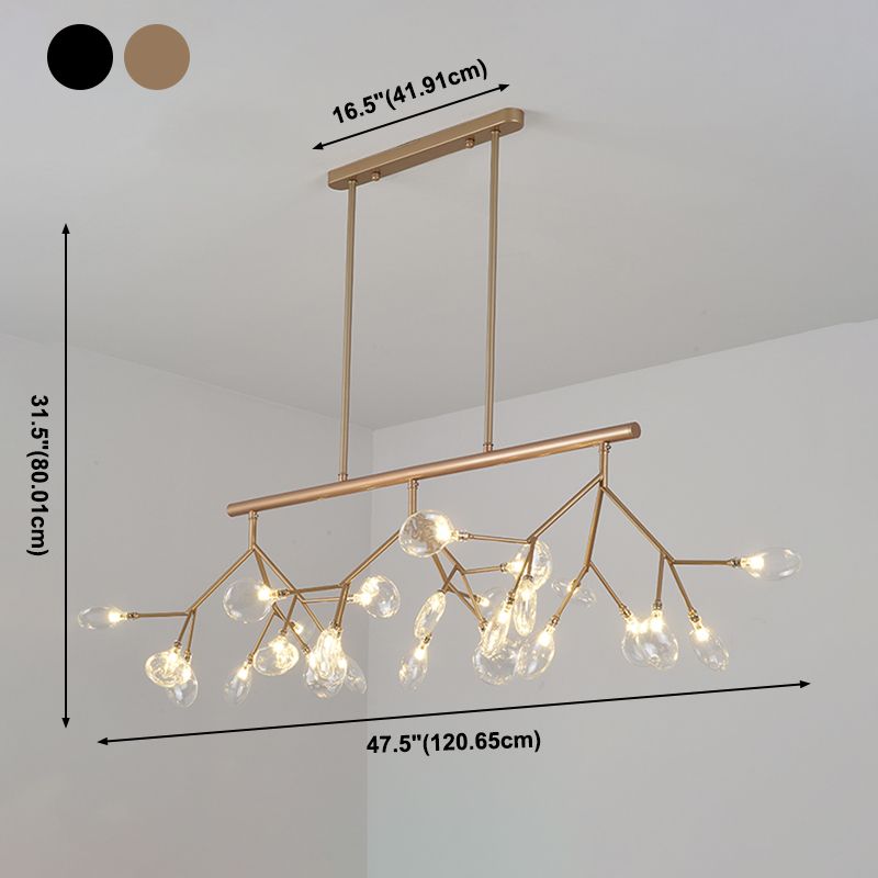 Modern Style Firefly Island Pendant Simple 27 Lights Island Light for Bedroom