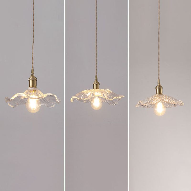 Blumenglas Anhänger Deckenleuchte Einfachheit Stil klarer Anhänger Beleuchtung