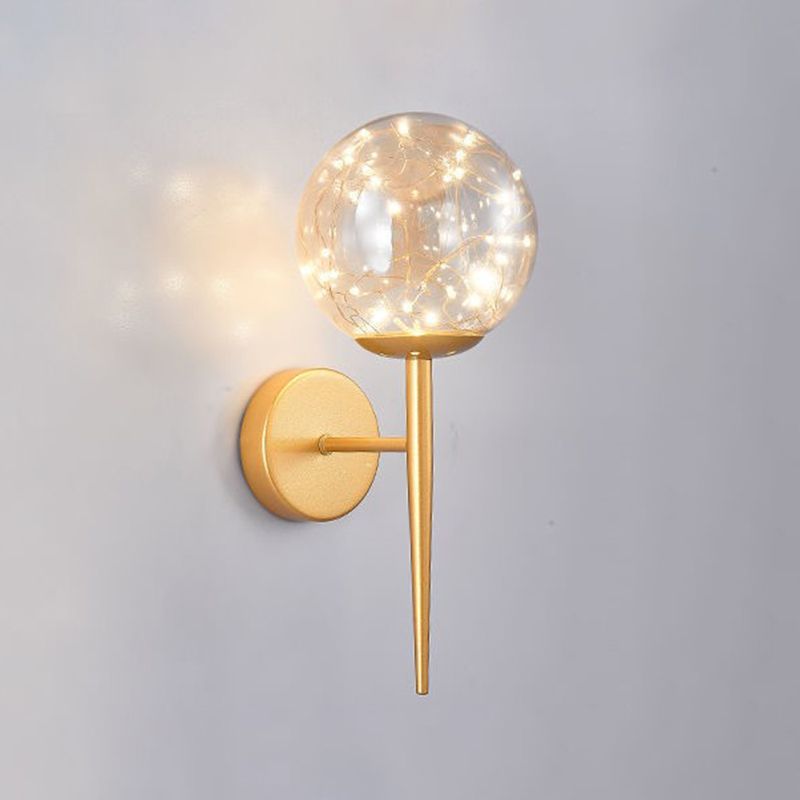 Modern Creative Wall Lamp Glass Bedside Wall Sconce Light for Living Room