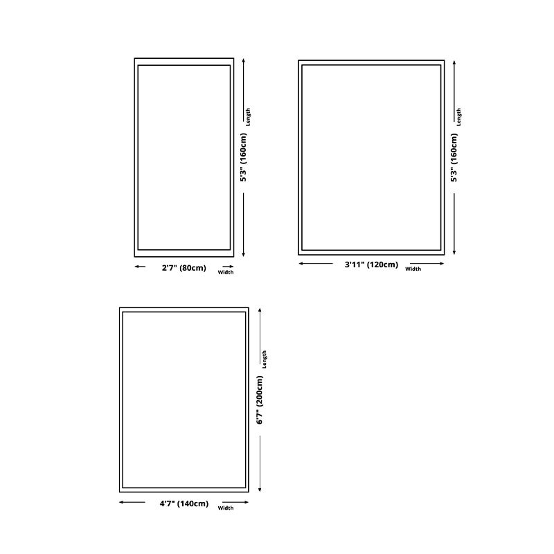 Beige Line Rug Polyester Modern Rug Non-Slip Backing Rug for Living Room