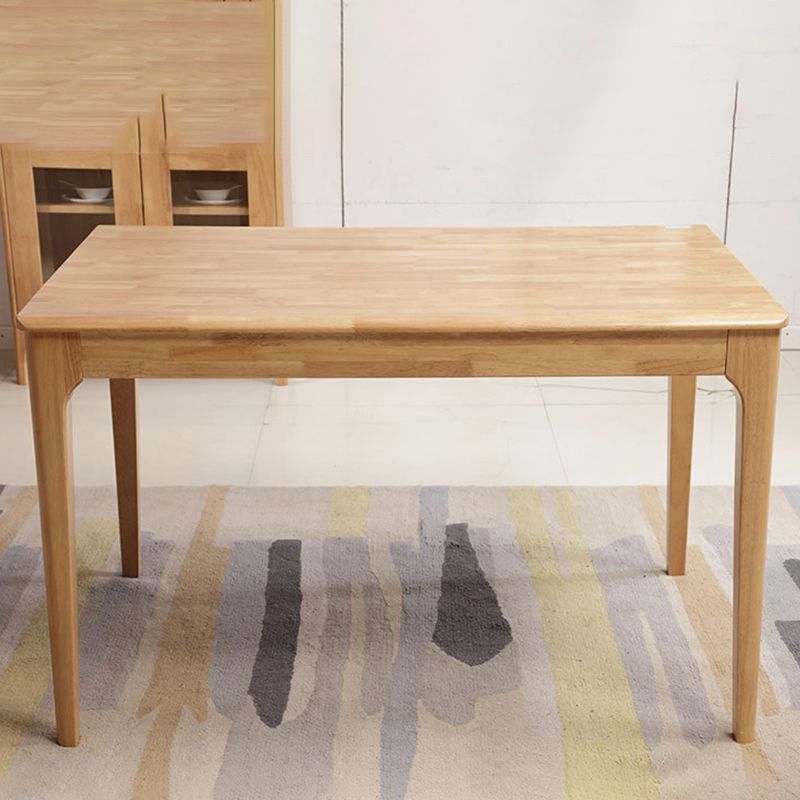 4 Legs Dining Room Table Solid Wood Dining Table for Dining Room
