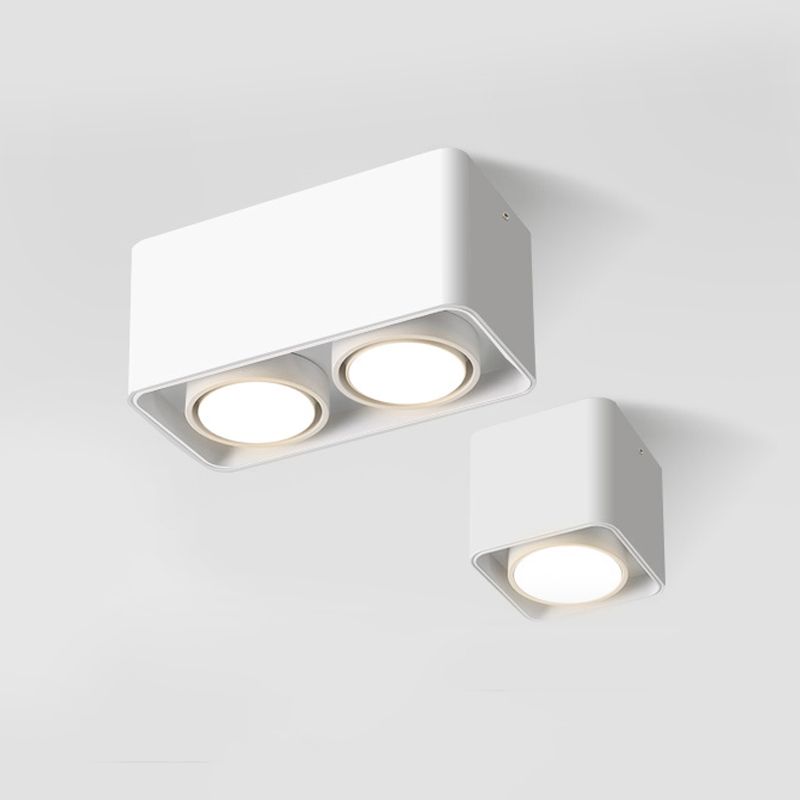 Plafonnier LED en forme de géométrie, montage encastré en aluminium, Style moderne et Simple, pour salon et chambre à coucher