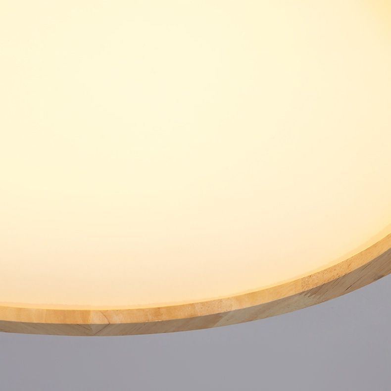 Modern Simple Style Geometric Flush Mount Lighting Wooden Flush Ceiling Light