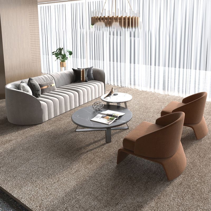 Contemporary Tight Back Standard Sofa Tuxedo Arm Sofa for Living Room