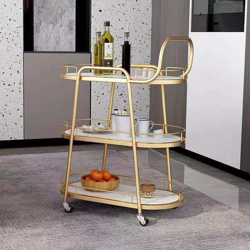 Home Dining Modern Style Prep Table Open Storage Stone Prep Table