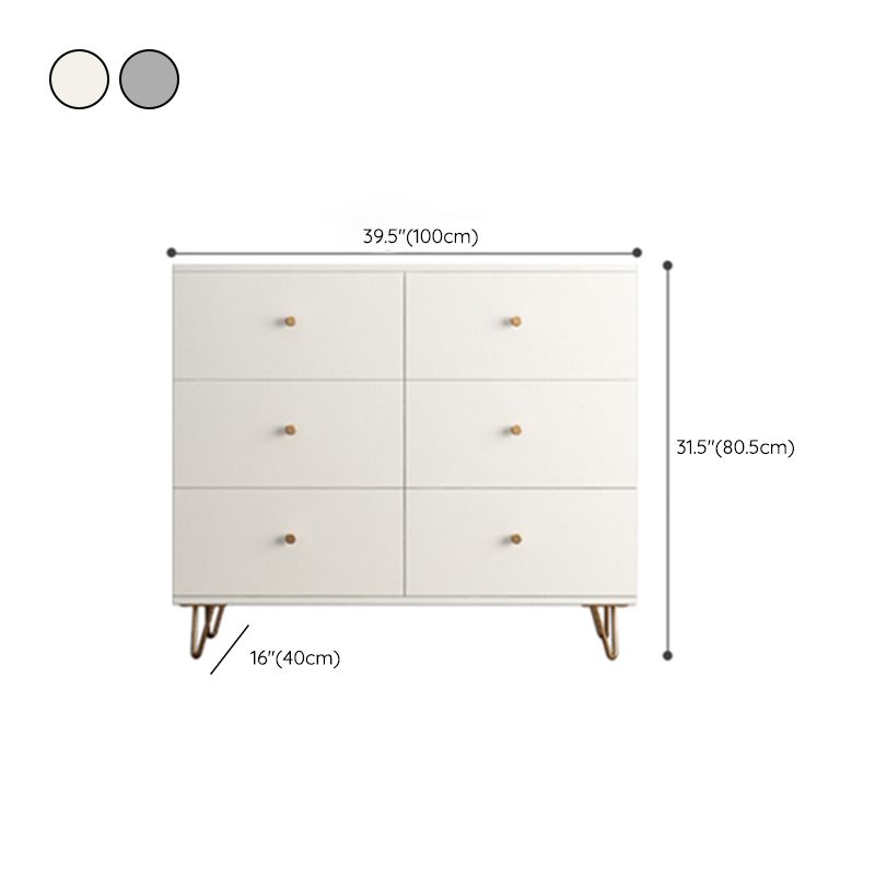Glam Chest Bedroom Engineered Wood 16" Wide Storage Chest with Drawers