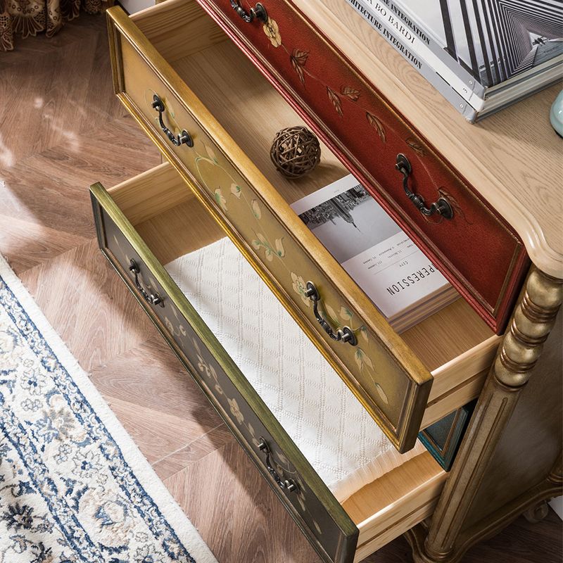Traditional Storage Chest Solid Wood Dresser with 3/4/5 Drawers , 13.65 Inch W