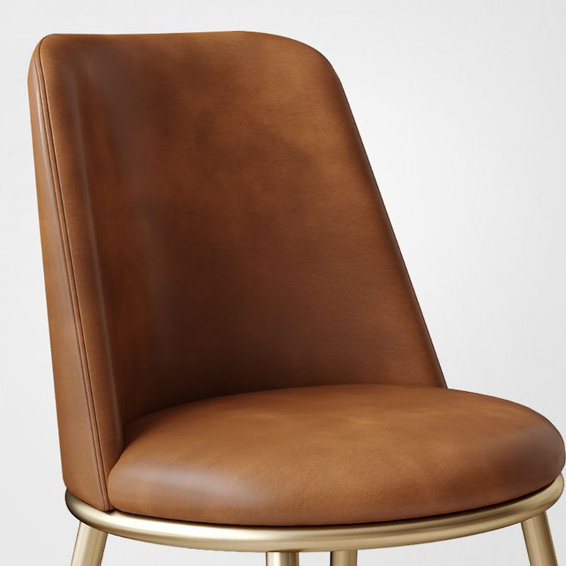 Chaises de salle à manger en cuir de style scandinave