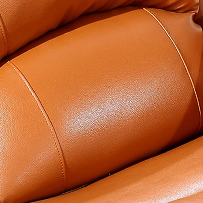 Contemporary Upholstery Chair Faux Leather Standard Recliner with Independent Foot