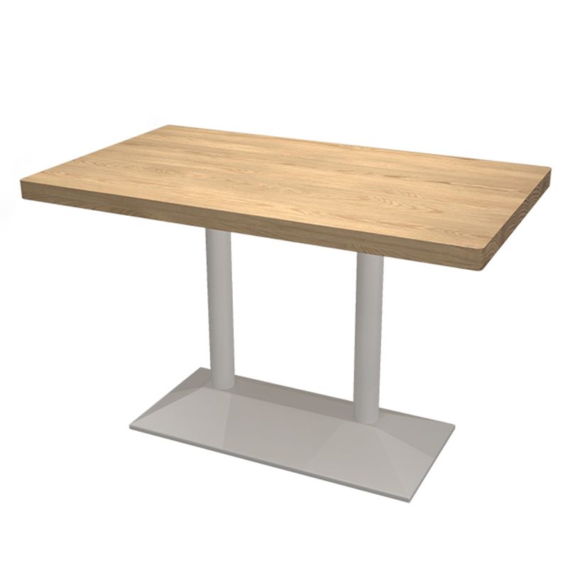 Industrieller Esstisch Kiefer Massivholz Tisch mit Metallbasis für das Abendessen in der Küche zu Hause