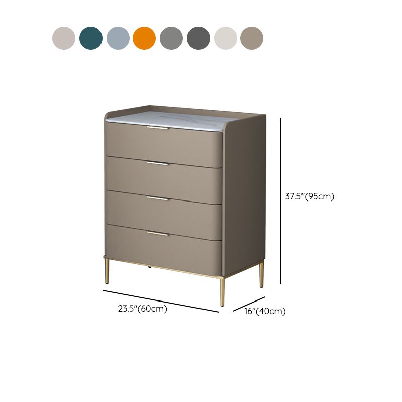 Classic Glam Storage Chest Stone Dresser with 5/4/3 Drawers , 15.6 Inch W