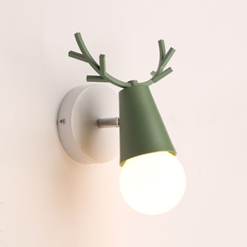 Wall Mount Light Fixture Nordic Metal Kids Bedroom Wall Mount Light