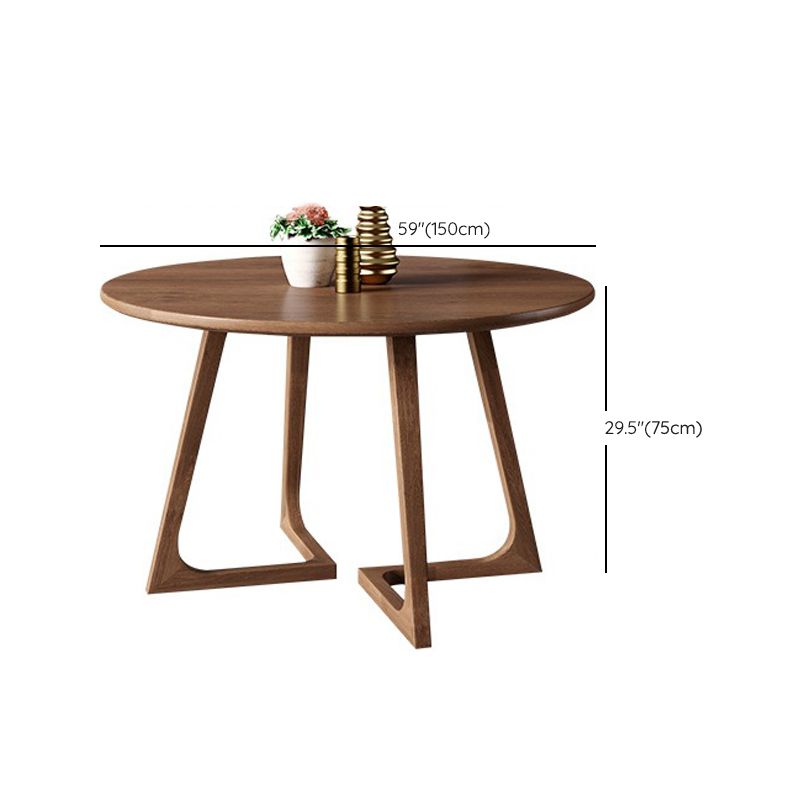 Kitchen Dinner Table Dining Room Round Wood Top Dining Table