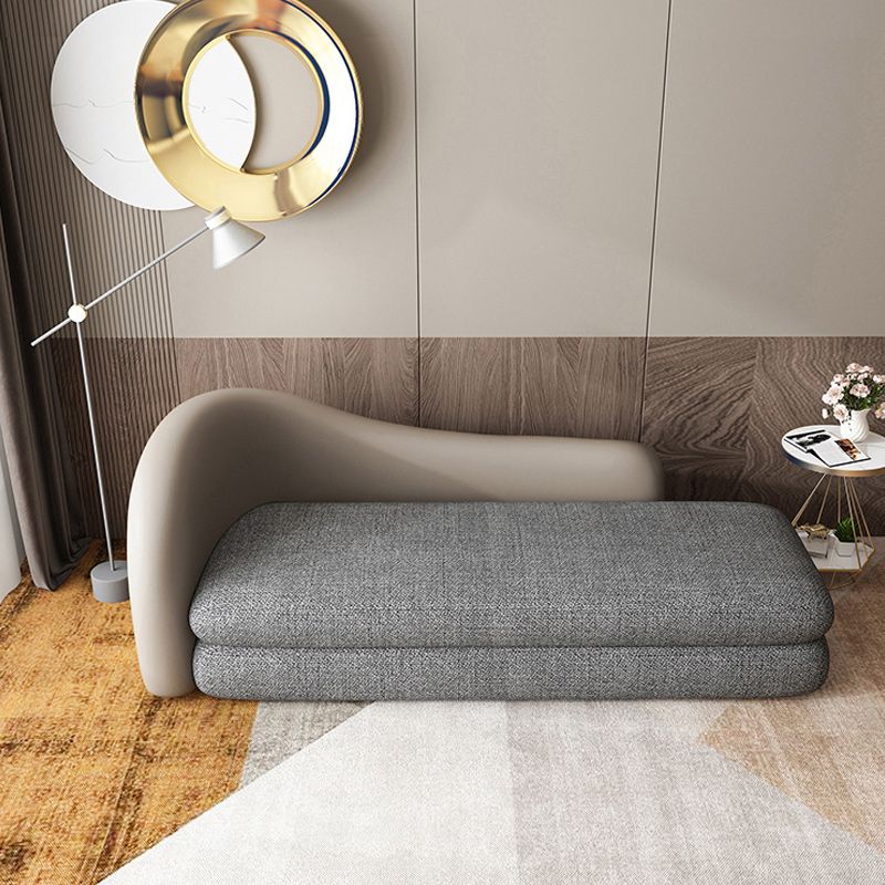 Divano posteriore a stretto ultra-moderno da 30,71 "divano in smoking curvo alto per l'appartamento