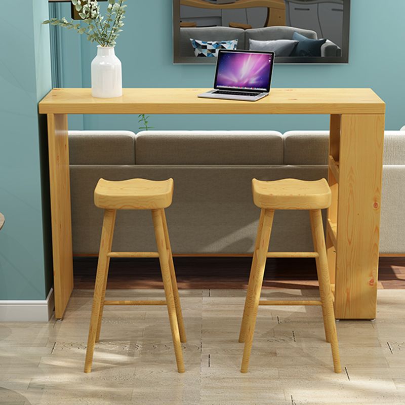 1/3 Pieces Pub Set Full Natural Modern Solid Wooden Bar table Set