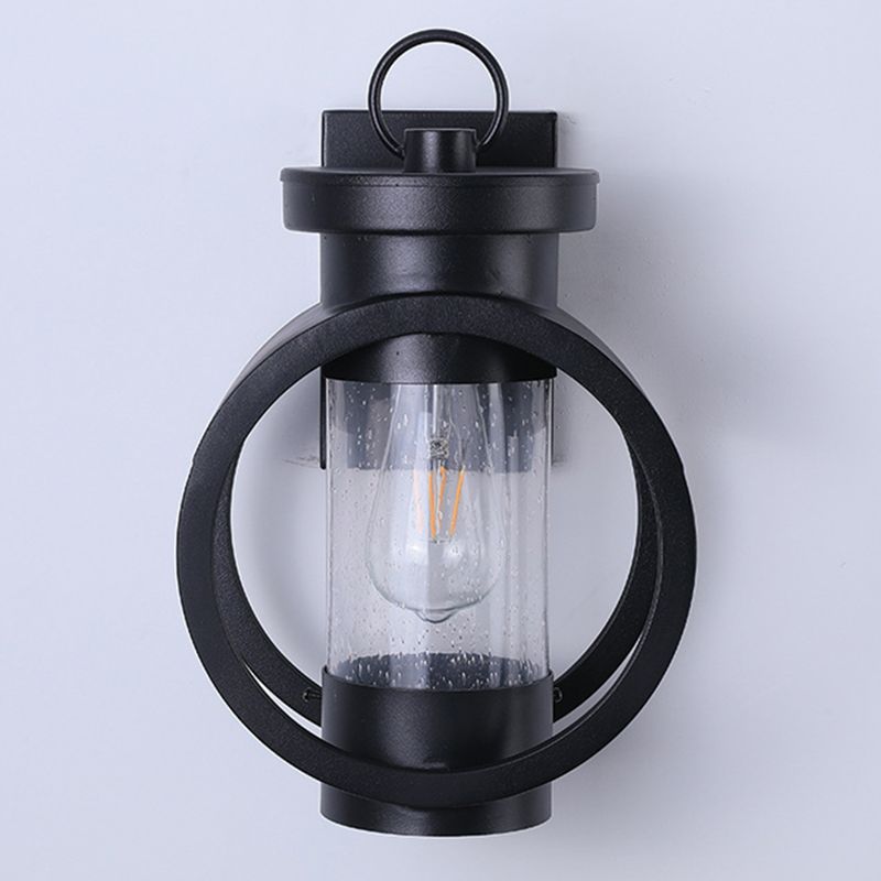 Vintage Circles Wall Mount Lighting Glass Wall Mounted Lighting for Courtyard