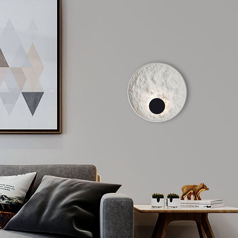 Lámpara de montaje de pared de resina de estilo moderno nórdico 1 LED DE ILUMINACIÓN DE ILUMPLACIÓN DE LA LED de 1 luces para sala de estar