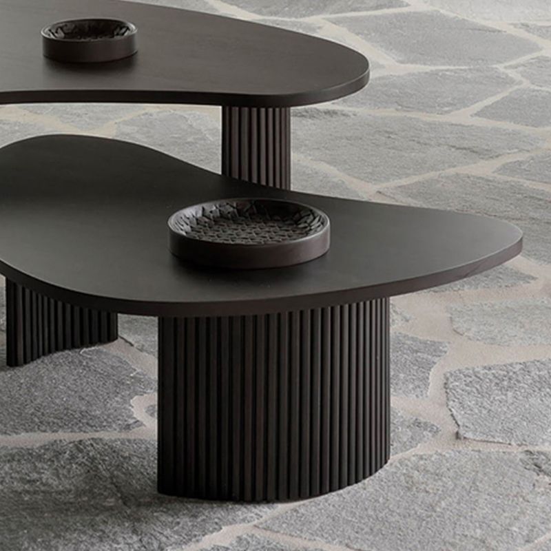 Modern Single Coffee Table No Distressing Solid Wood Bunching Tables