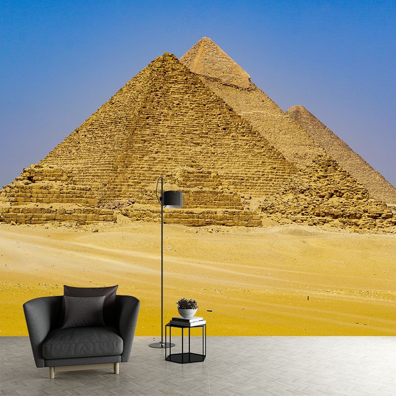 Egyptian Pyramids Landscape Mural Decal Modern Decorative Dining Room Wall Decor, Custom Size