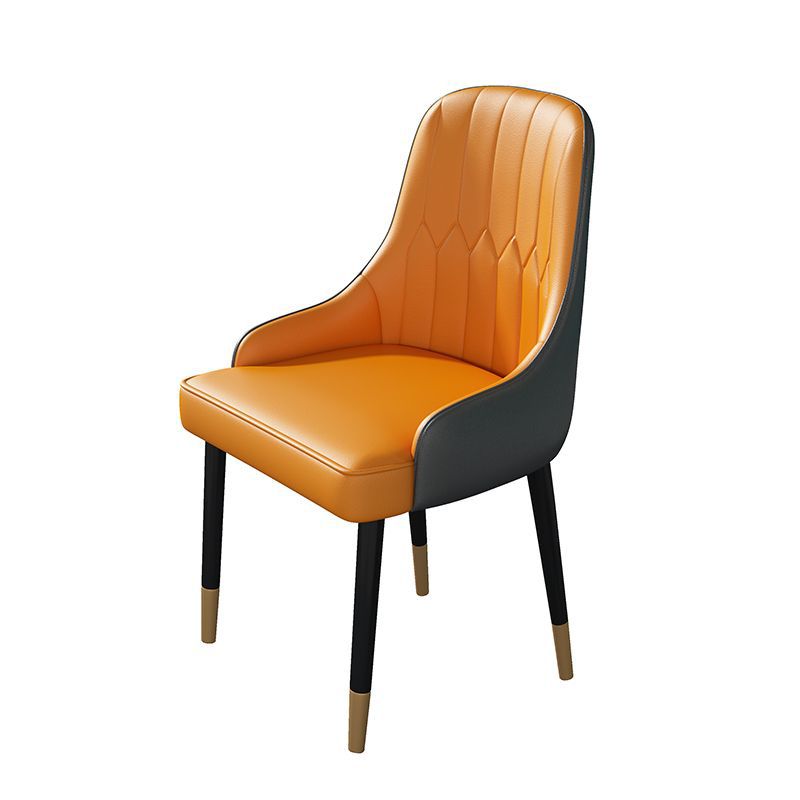 Modern 1/4/5/7 Pieces Black Dining Set Sintered Stone Dining Table Set with Leather Chairs