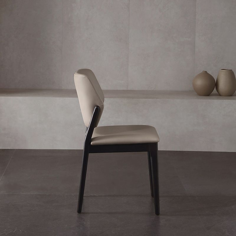 Contemporary Open Back Dining Chairs Indoor Upholstered Side Chair