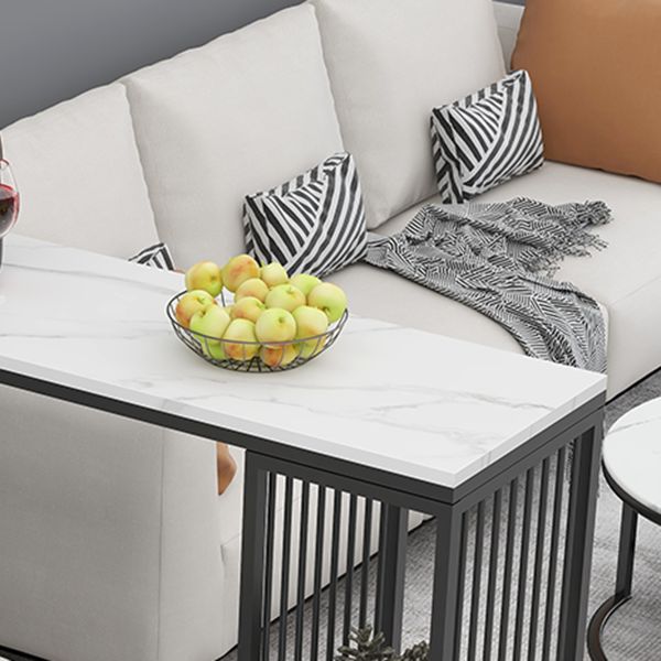 Glam Stone Bar Table Set 1/3 Pieces Rectangle Bar Table with Upholstered Stools