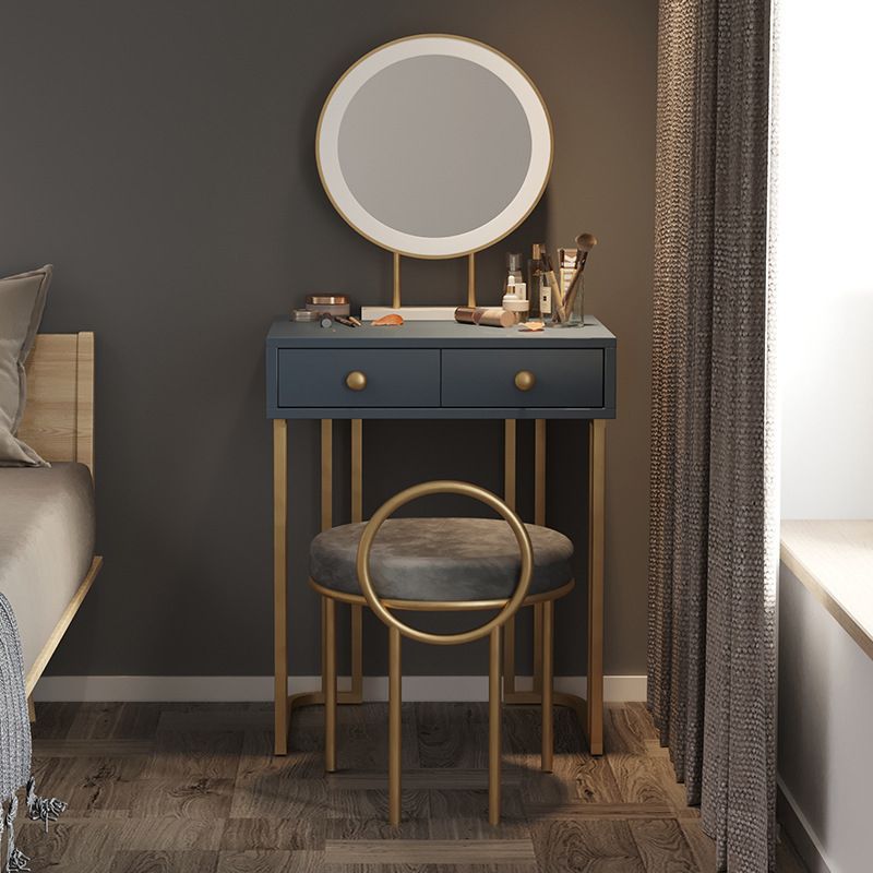 Wood Make-up Vanity 15.74" Wide Vanity Tables with 2 Storage Drawers