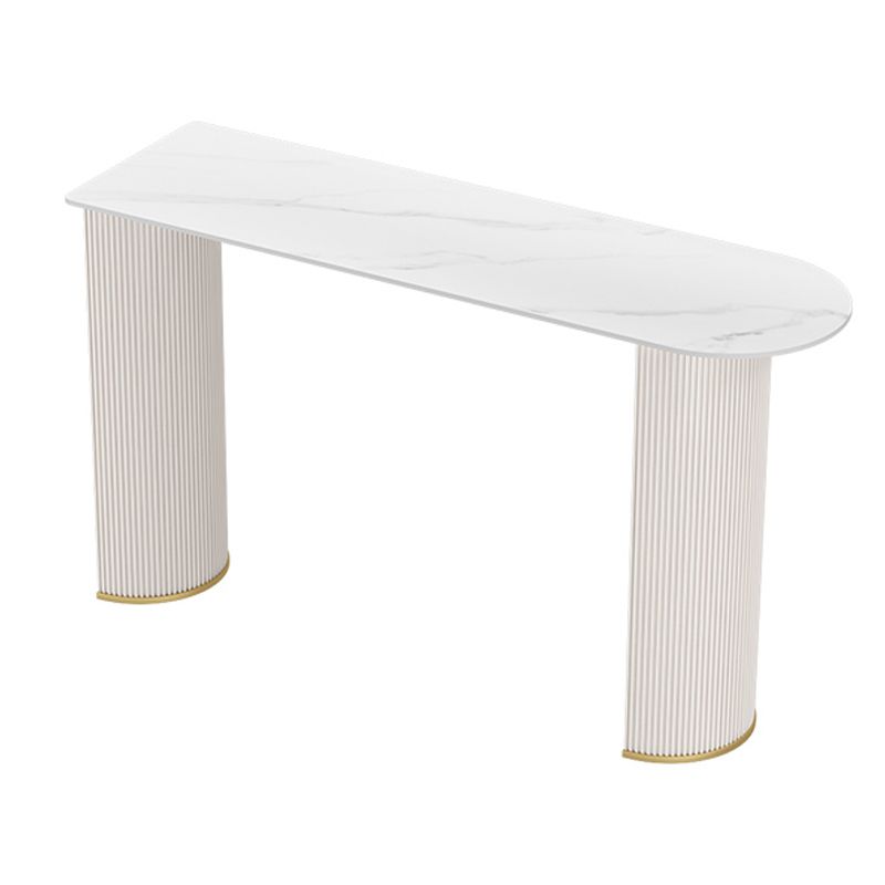 Modern Free Form Bar Set 1/2/5 Pcs Stone Bar Table with  Upholstered Stools
