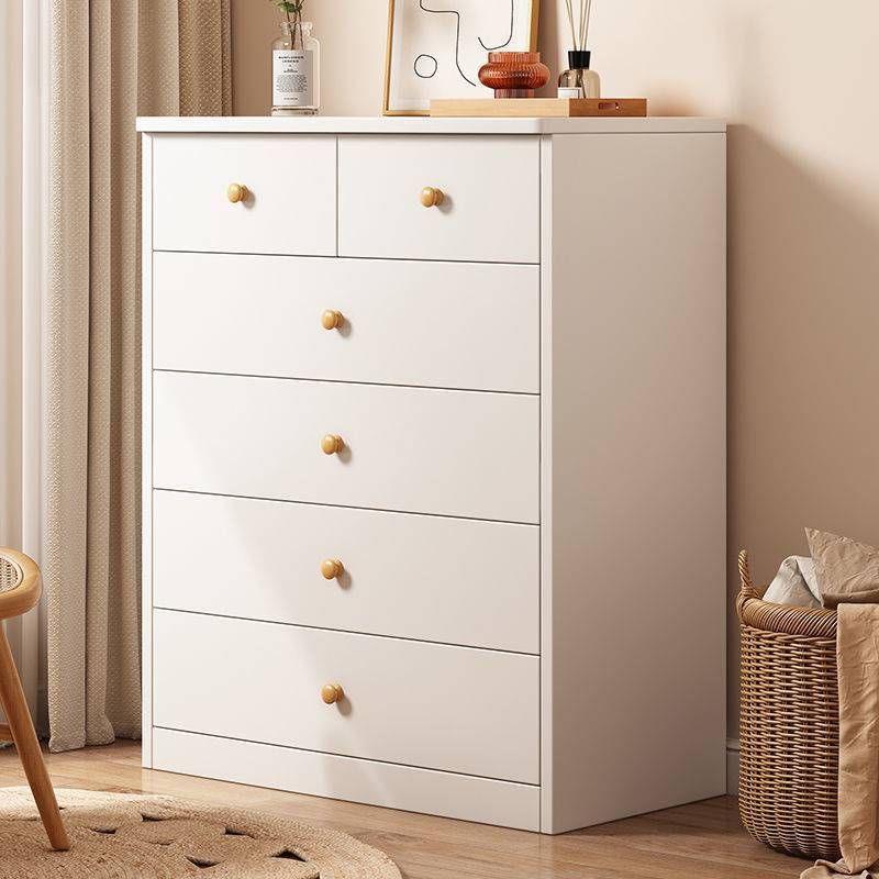 Wood Accent Chest with Drawers 12.59" Wide Modern Standard Accent Chest