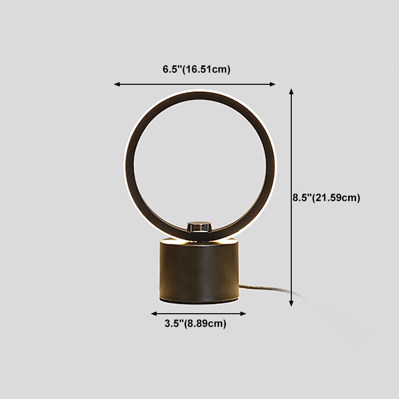 Moderner Stil Linearer Form Tabelle Beleuchtung Metalltischlampe für Schlafzimmer