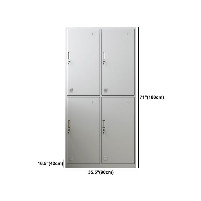 Steel Wardrobe Cabinet Contemporary Hinged Wardrobe Armoire for Home