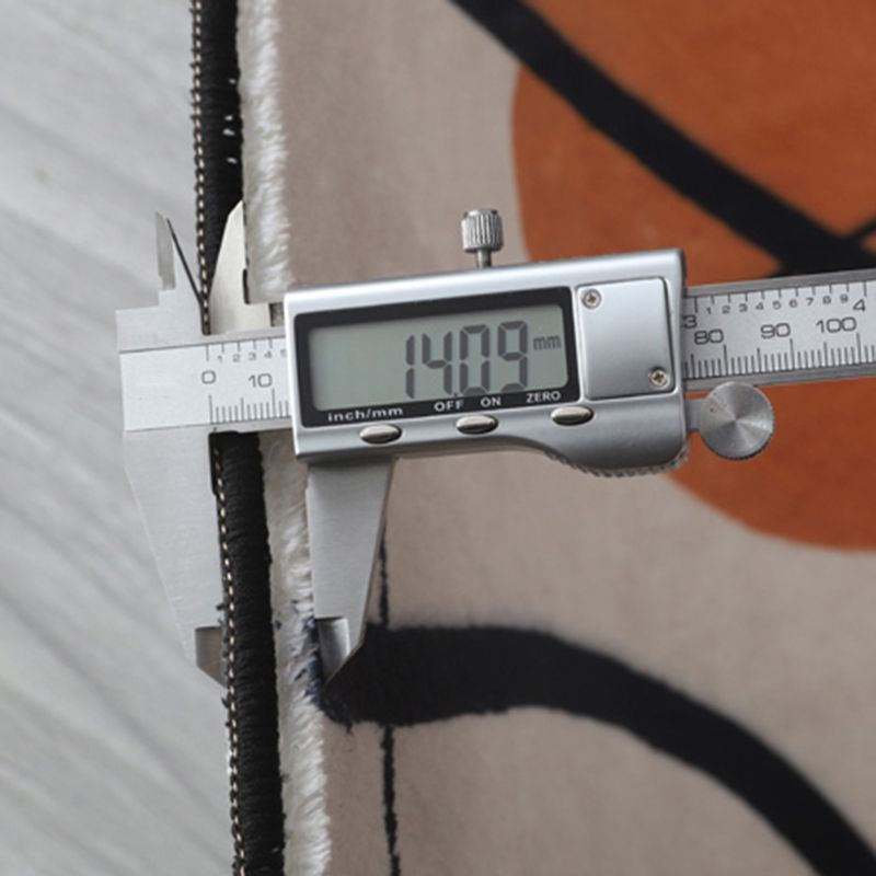 Beige Modern Area Carpet Geometrict Pattern Polyester Area Rug Stain Resistant Rug for Home Decor