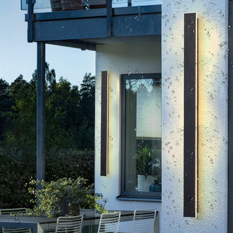 LED Wall Lamp Modern Waterproof Wall Mount Lamp with Acrylic Shade for Garden