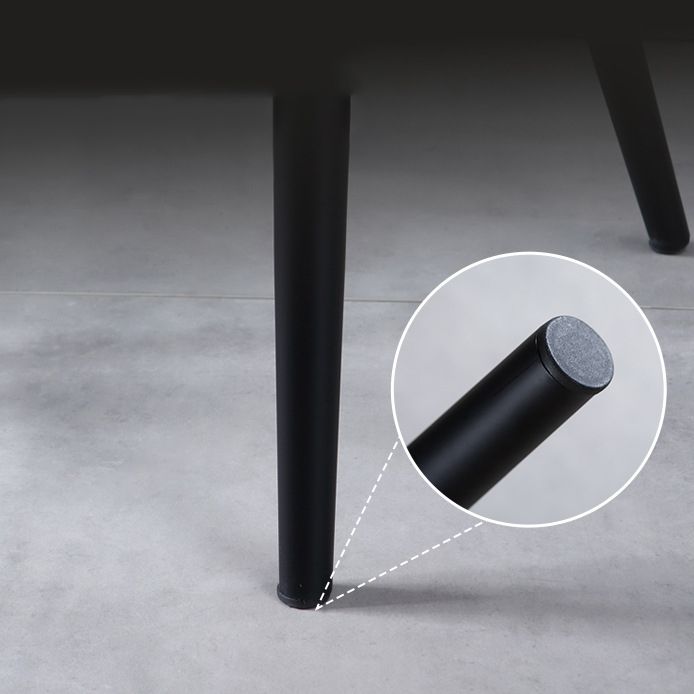 Contemporary Kitchen Dining Chairs Faux Leather Side Chairs in Grey